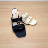 Two Strap Box Heel-833