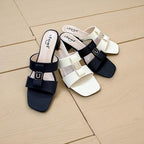 Two Strap Box Heel-833