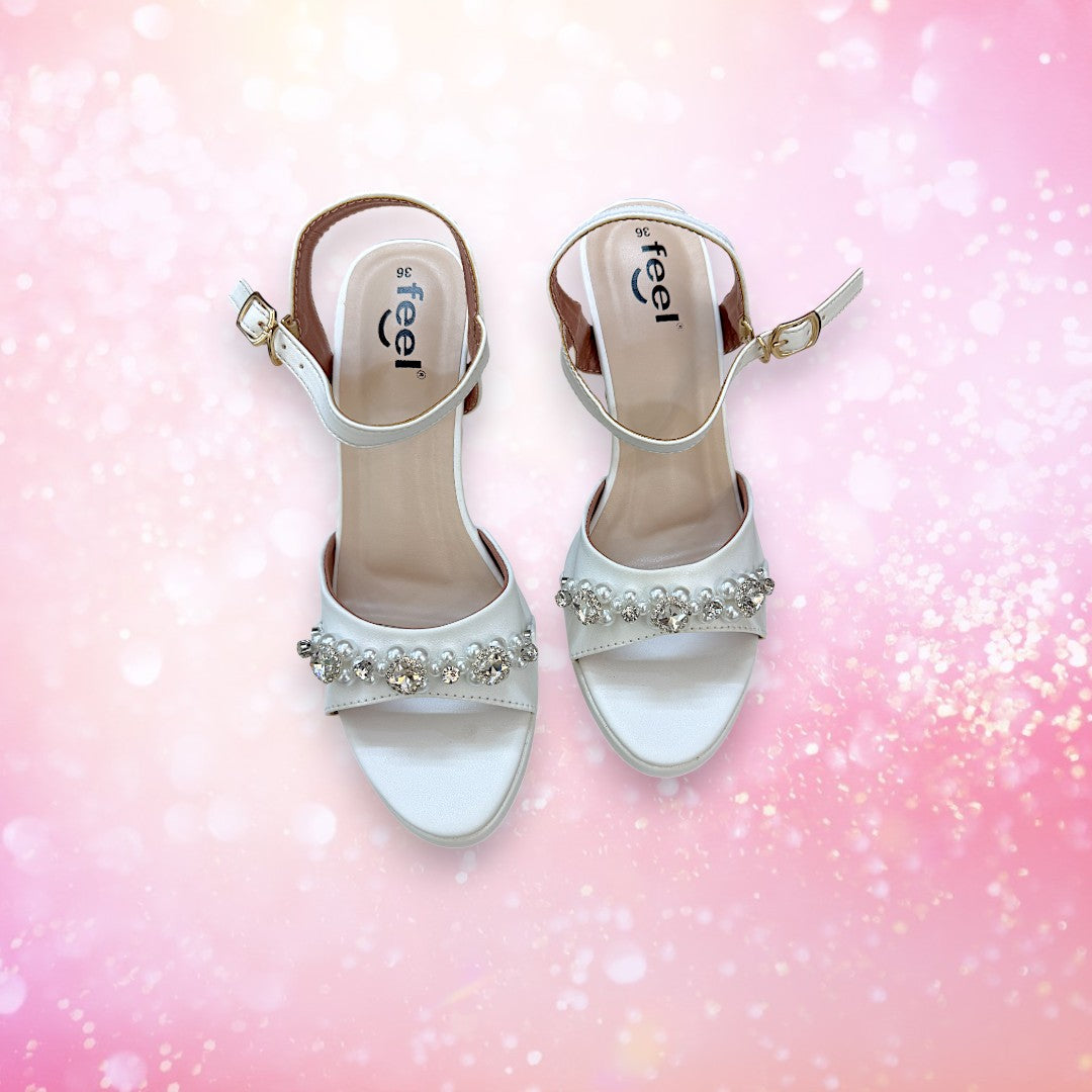 Ankle Knot Pencil High Heel-844