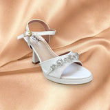 Ankle Knot Pencil High Heel-844