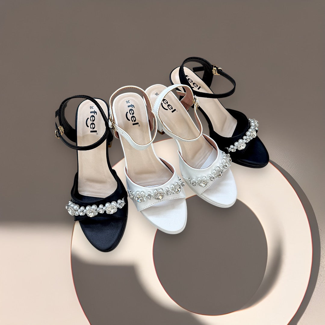 Ankle Knot Pencil High Heel-844