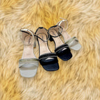 Women Box Heel Ankle Knot-840