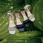 Women Box Heel Ankle Knot-840