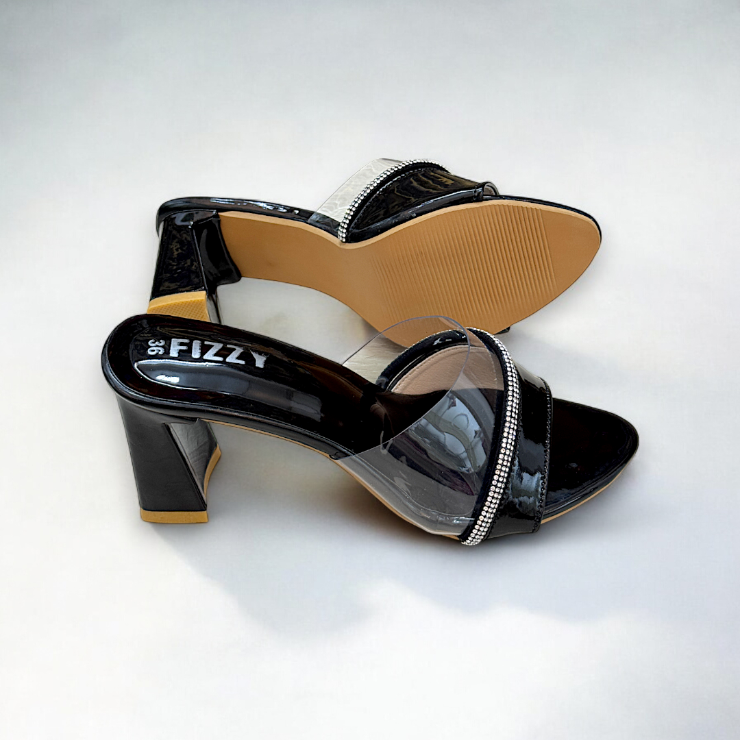 Sturdy Spool Block Heel-872