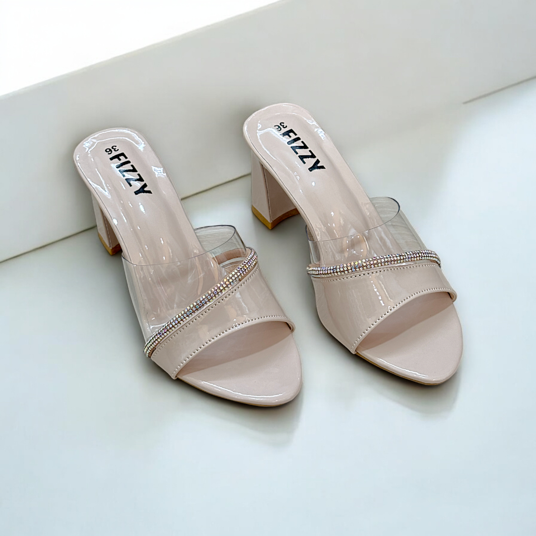 Sturdy Spool Block Heel-871