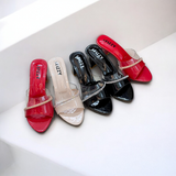 Sturdy Spool Block Heel-873