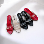 Sturdy Spool Block Heel-873