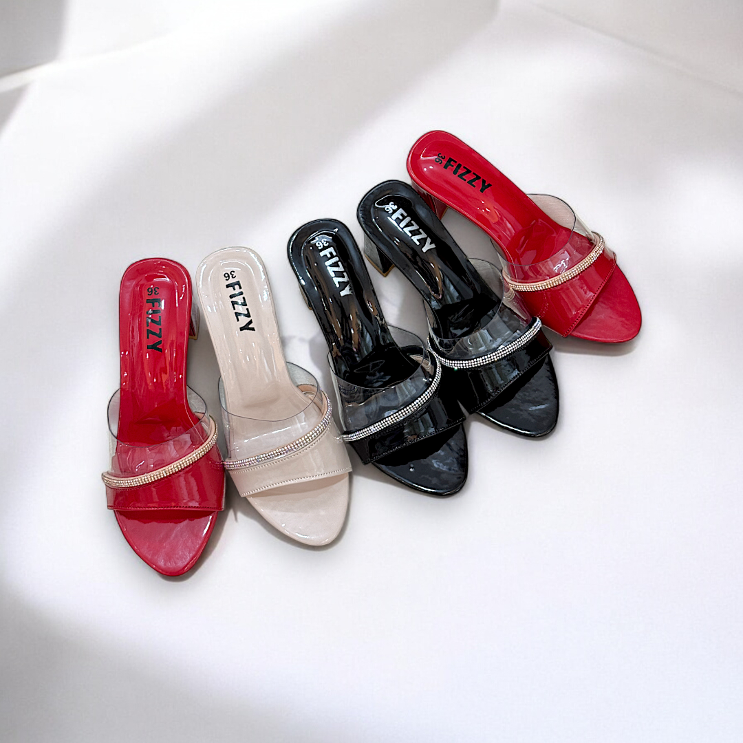 Sturdy Spool Block Heel-873