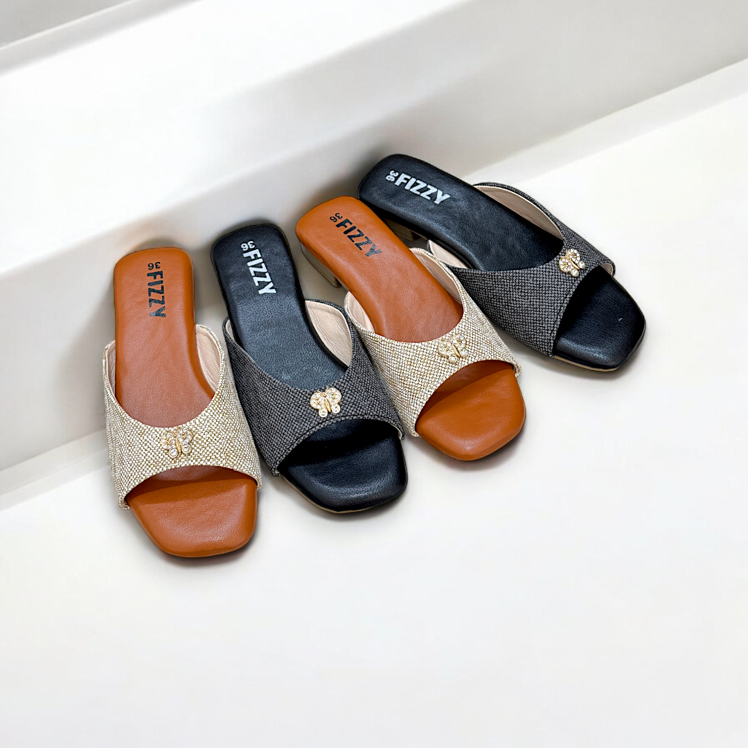 Women Flat Slides-874