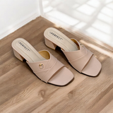 Women Slide Box Heel-915