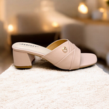 Women Slide Box Heel-915