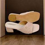 Women Slide Box Heel-915