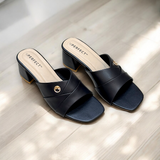 Women Slide Box Heel-916