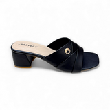 Women Slide Box Heel-916