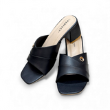 Women Slide Box Heel-916