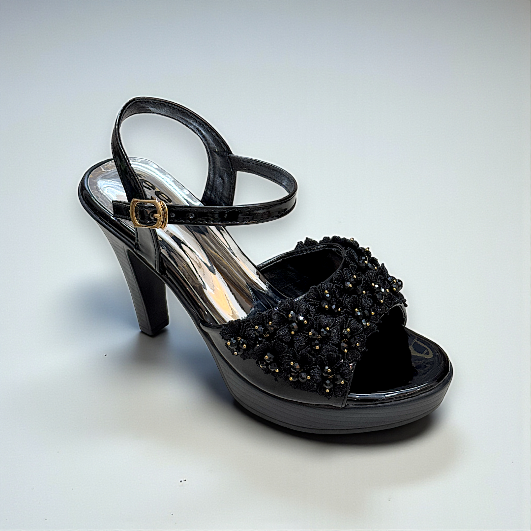 Ankle Knot Pencil Heel-936