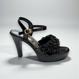 Ankle Knot Pencil Heel-936