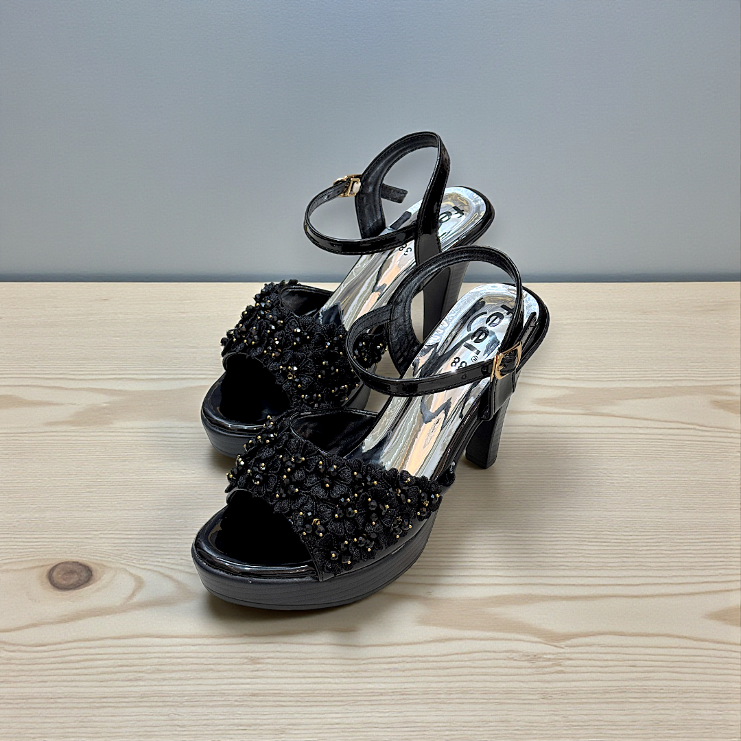 Ankle Knot Pencil Heel-936