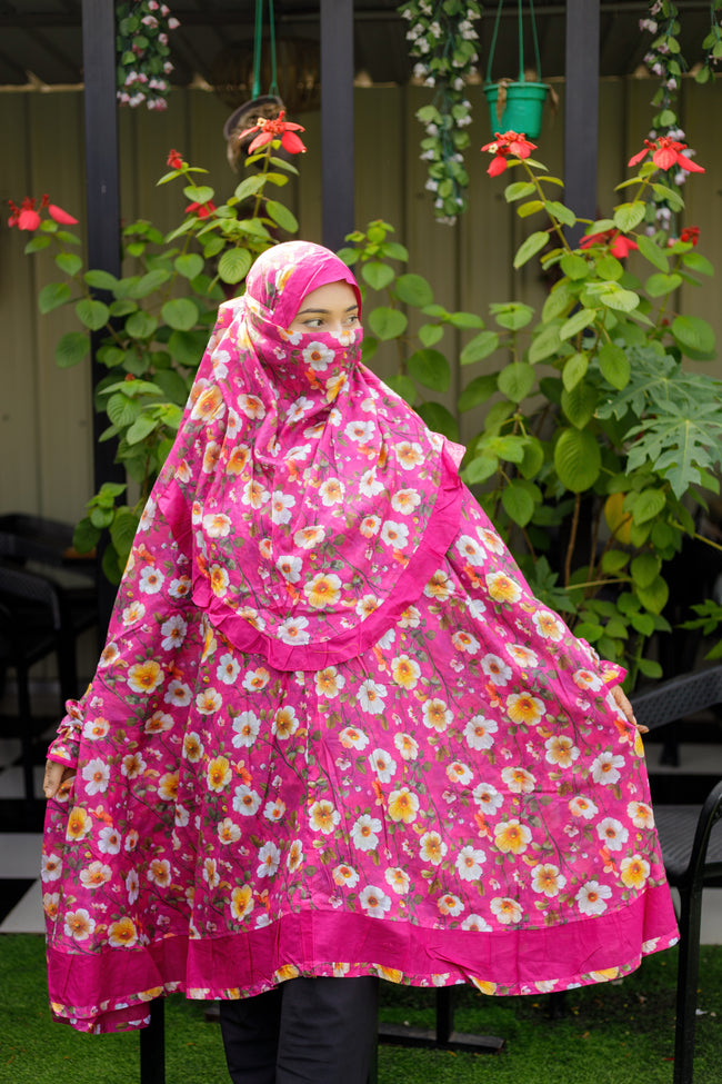 Frill Niqab Khimar-IS-0003 Hover Image