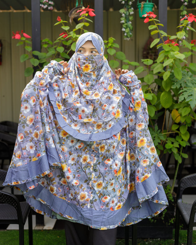 Frill Niqab Khimar-IS-0004 Hover Image