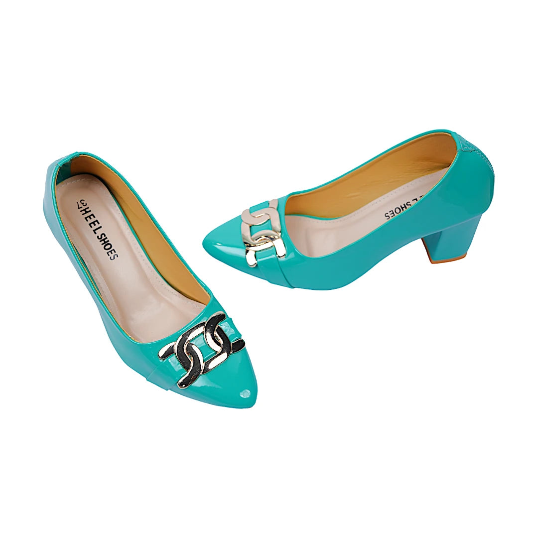 WOMEN PUMP BLOCK HEEL-128