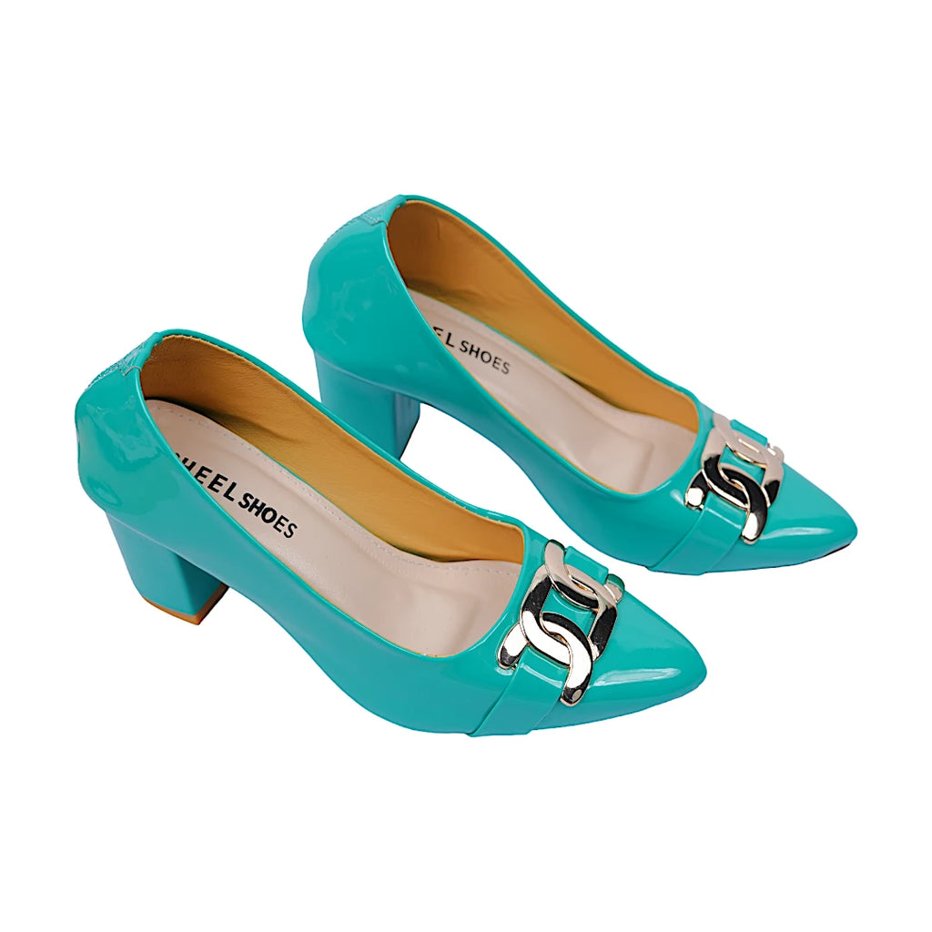 WOMEN PUMP BLOCK HEEL-128