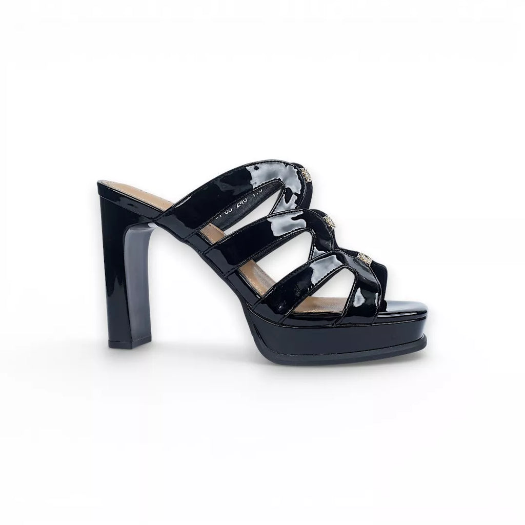 Patent Chunky Heel-1053
