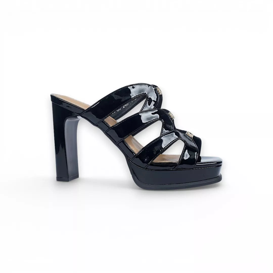 Patent Chunky Heel-1053
