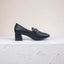 Black Leather Loafer-1055