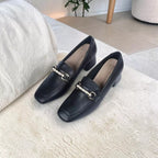 Black Leather Loafer-1055