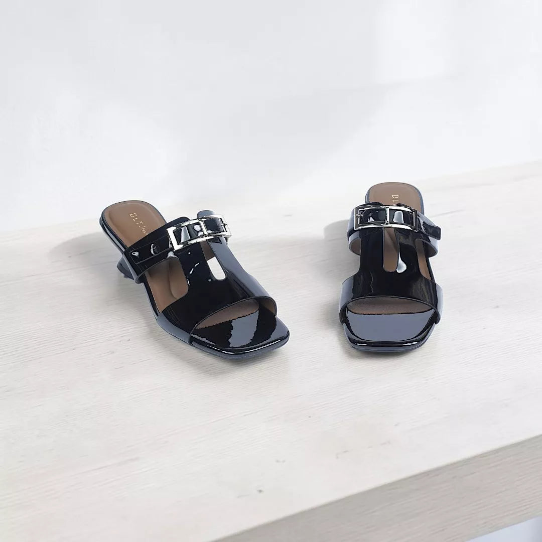 Open-Toe Cross-Strap Heel-1044