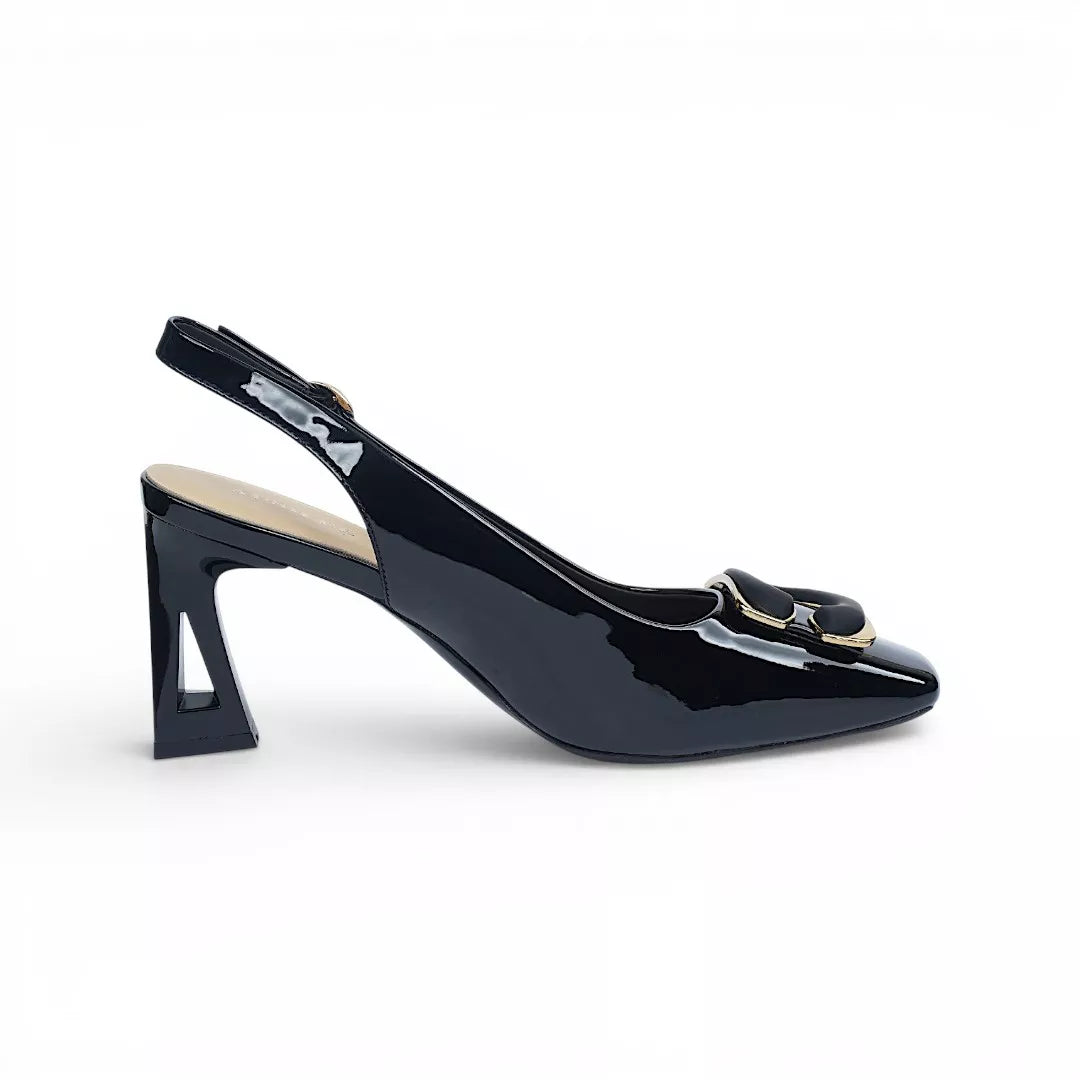 Patent Block High Heel-1049