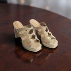 Patent Chunky Heel-1054