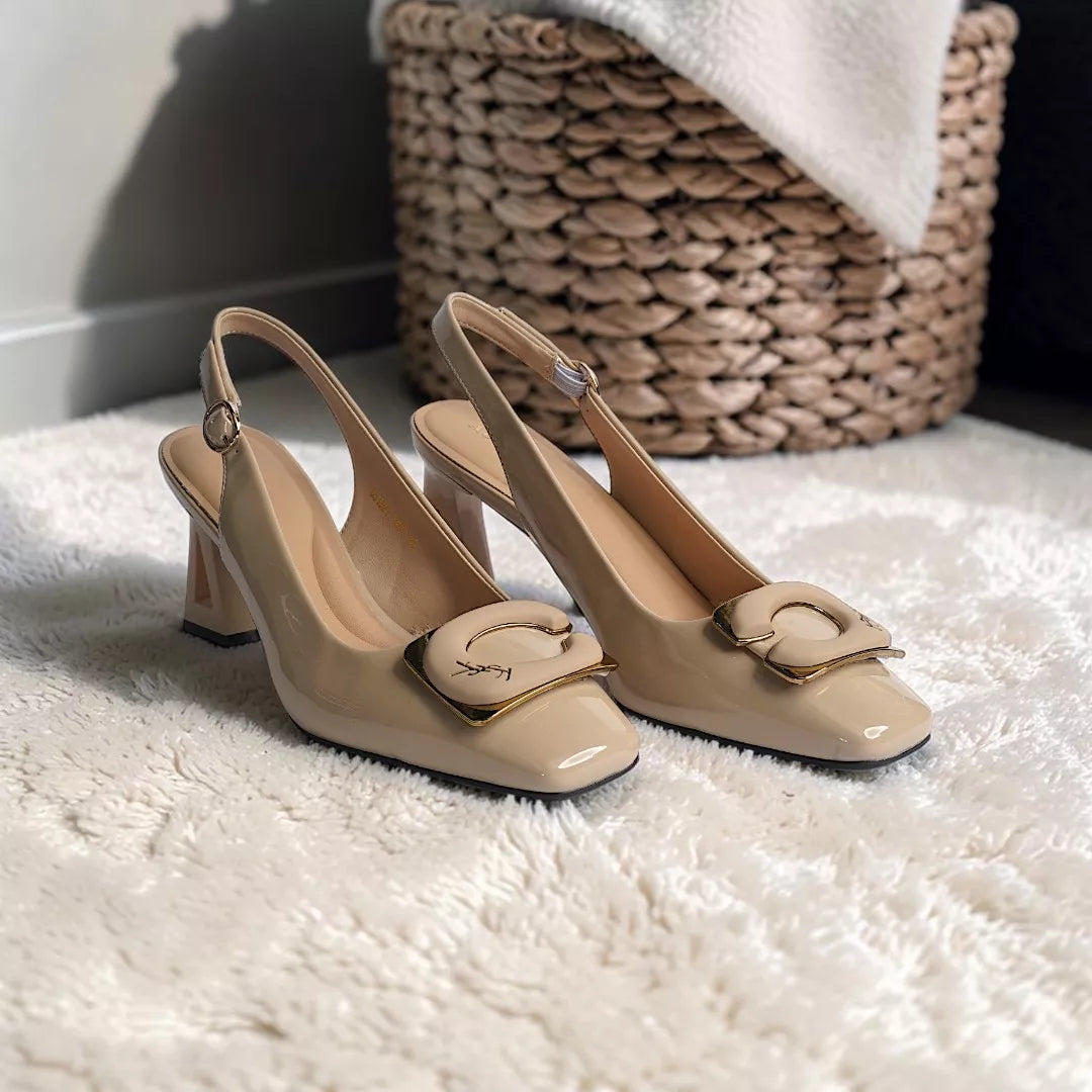 Patent Block High Heel-1050