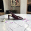 Square-Toe Sling Back Pumps-1034