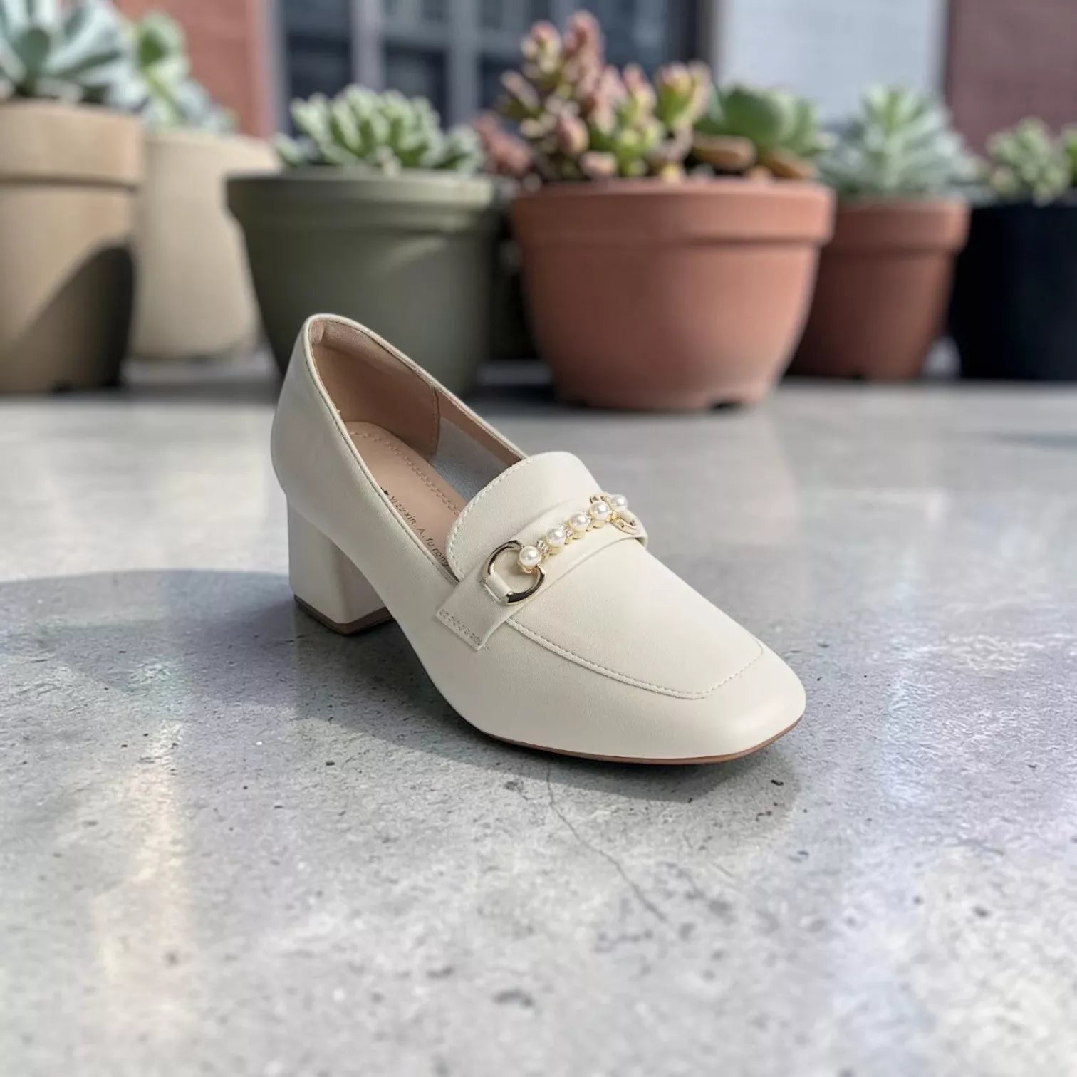 Women Leather Loafer-1056