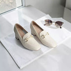 Women Leather Loafer-1056