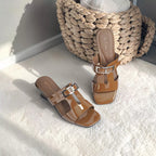 Open-Toe Cross-Strap Heel-1043