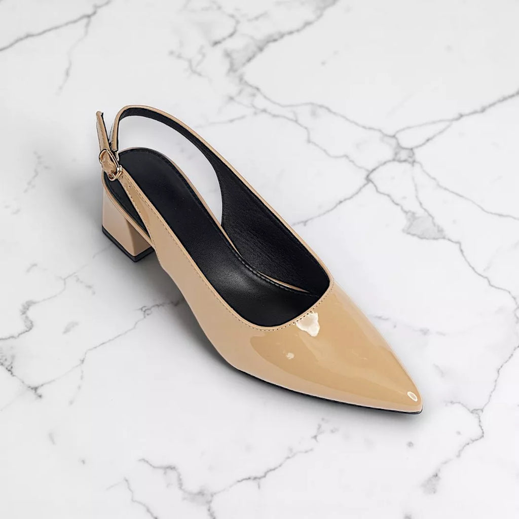Pointed Toe Slingback Heel-1062