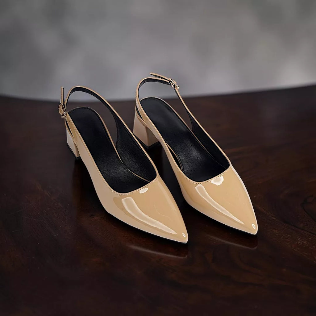 Pointed Toe Slingback Heel-1062