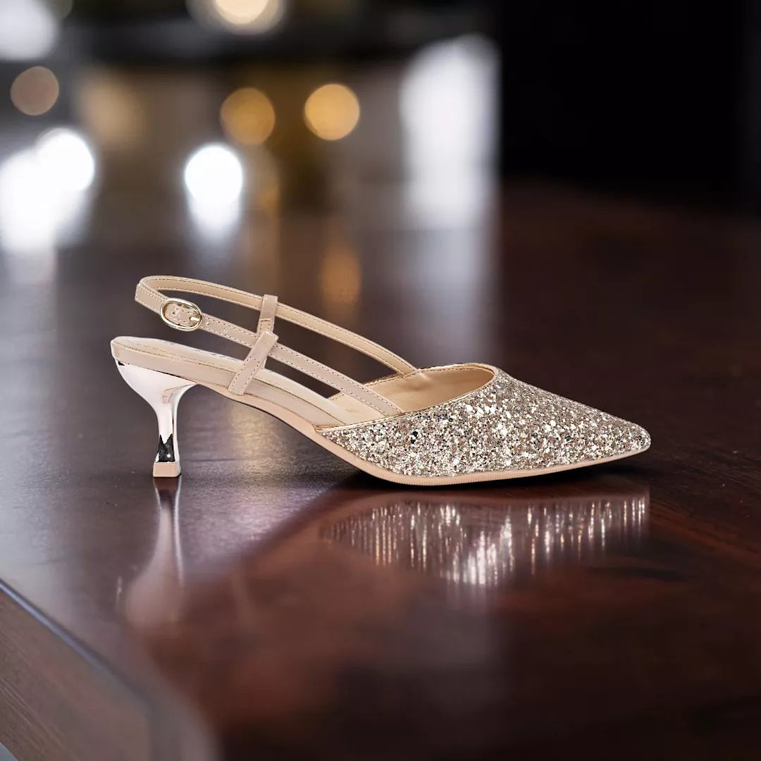 Pointed Toe Slingback Heel-1063