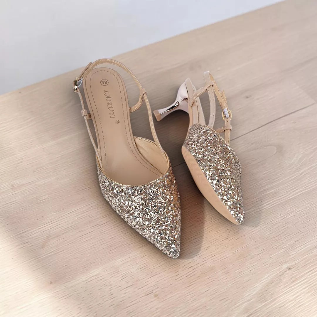 Pointed Toe Slingback Heel-1063