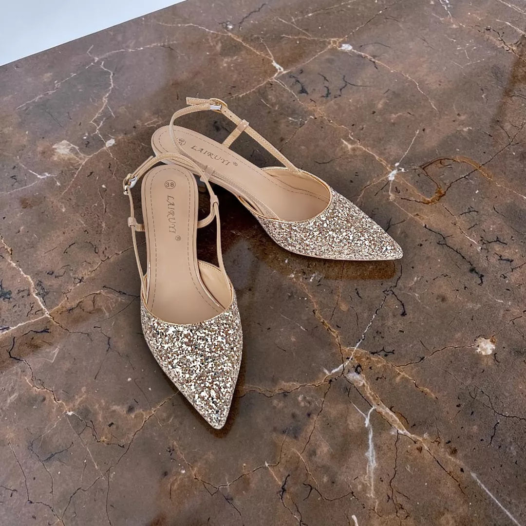 Pointed Toe Slingback Heel-1063