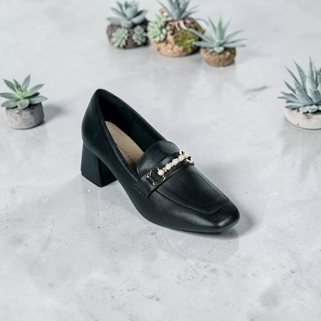 Black Leather Loafer-1055