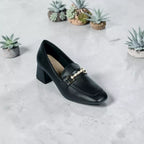 Black Leather Loafer-1055