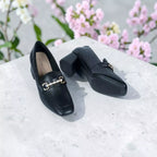 Black Leather Loafer-1055