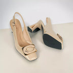 Patent Block High Heel-1050