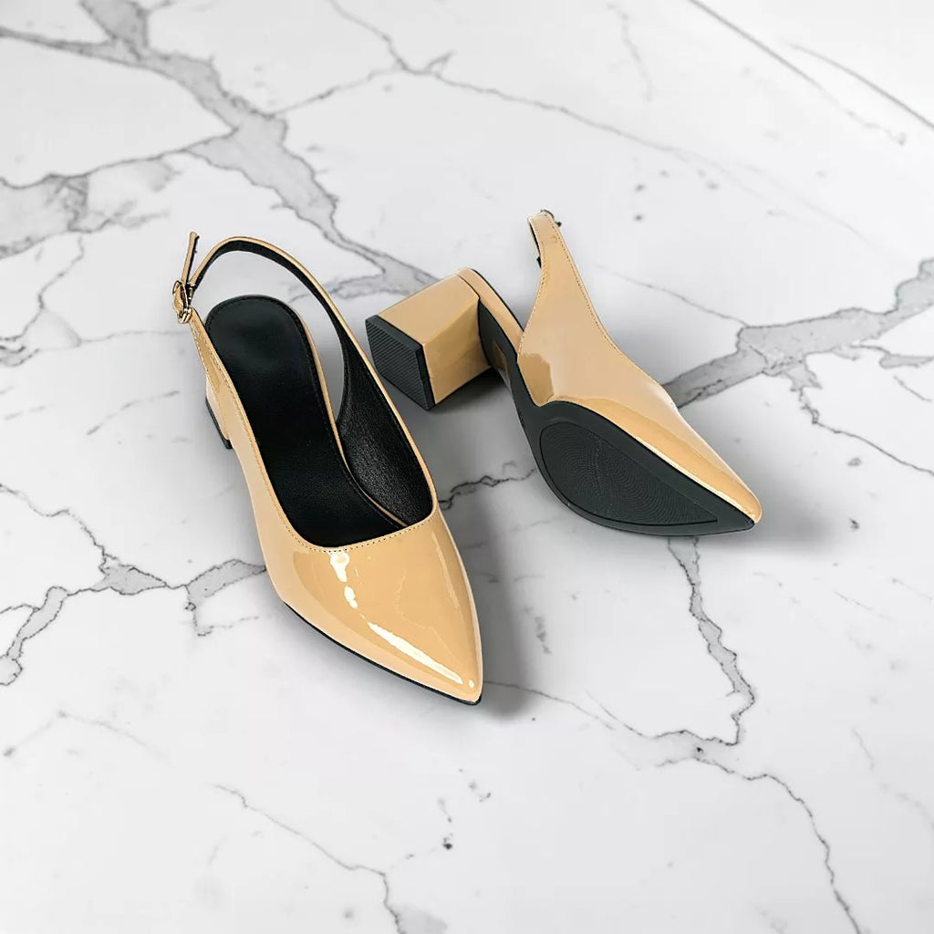 Pointed Toe Slingback Heel-1062