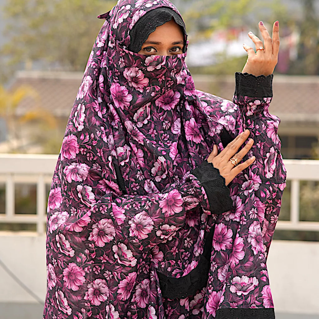Lace Niqab Khimar-AA13