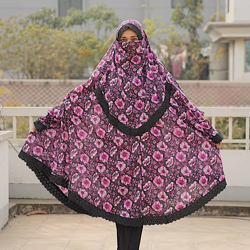 Lace Niqab Khimar-AA13